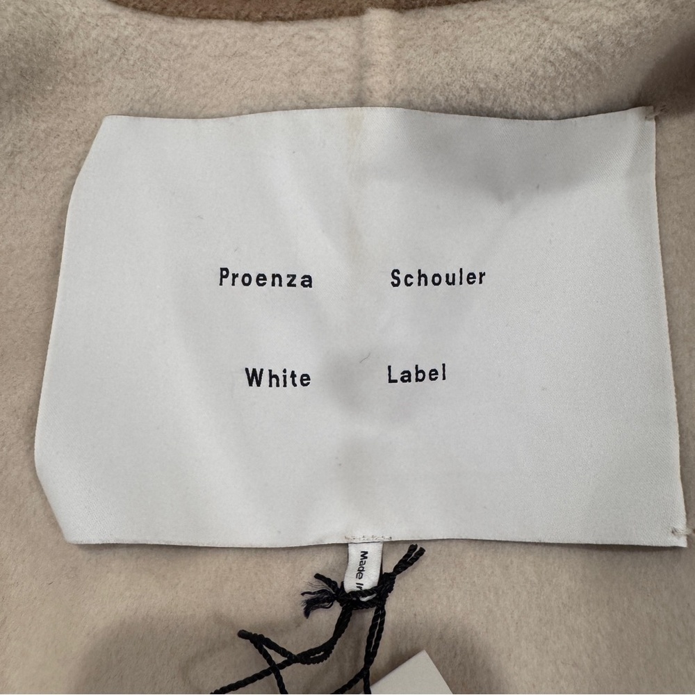 NWT Proenza Schouler White Label Reversible Double Face Coat Wool Tan Ivory Sz M - Picture 6 of 16